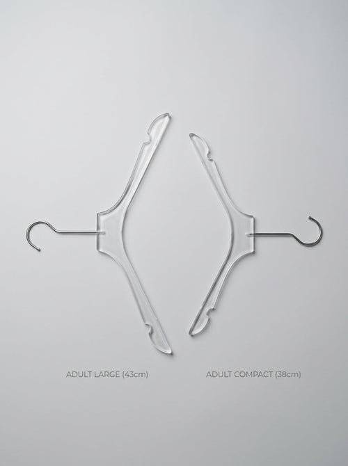 Premium Clear Acrylic Garment Hangers (12pcs)