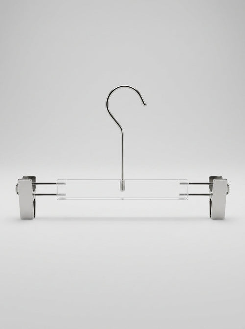 Premium Chrome Clip Hangers for Trousers & Skirts – Set of 12