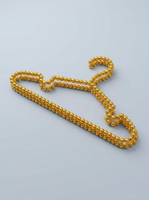 Gold Beaded Hangers (10pcs)