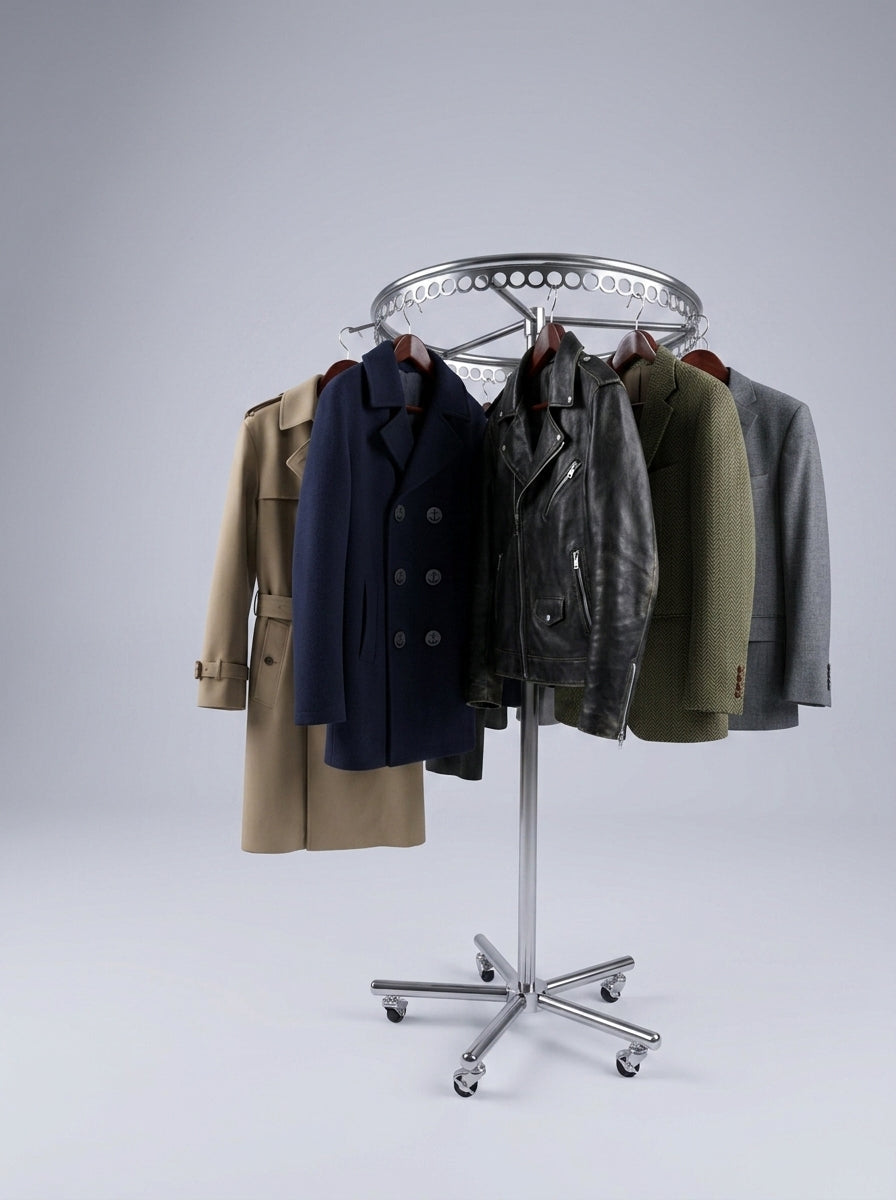 Round Clothing Rack – Single Tier Chrome