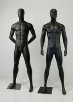 Connec Premium Matte Black Male Mannequin (Hands Behind Back - Style B)
