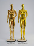 Female Gold Chrome Full-Body Mannequin (Size: Standard / Medium)