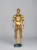 Male Gold Chrome Full-Body Mannequin (Size: Athletic / Medium)