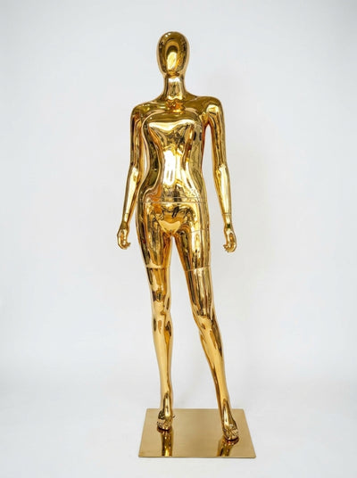 Connec Haute-Couture Gold Chrome Female Mannequin (Standing)