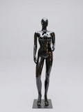 Female High-Gloss Obsidian Black Full-Body Fashion Mannequin