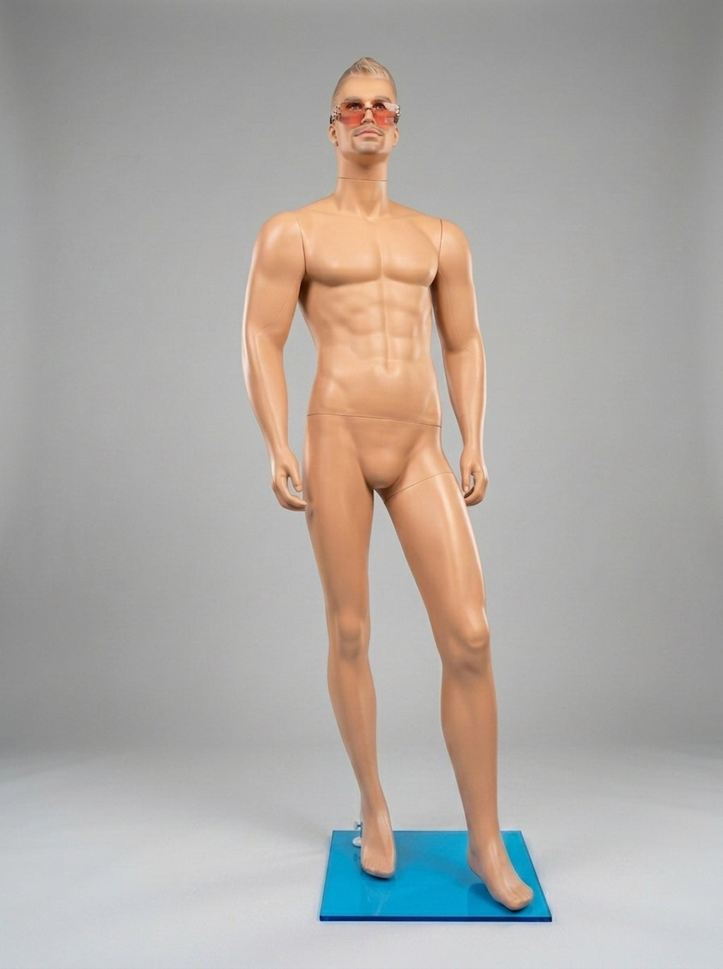 Male Realistic Standing Mannequin (Size: Athletic / Medium)