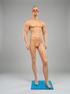 Male Realistic Standing Mannequin (Size: Athletic / Medium)