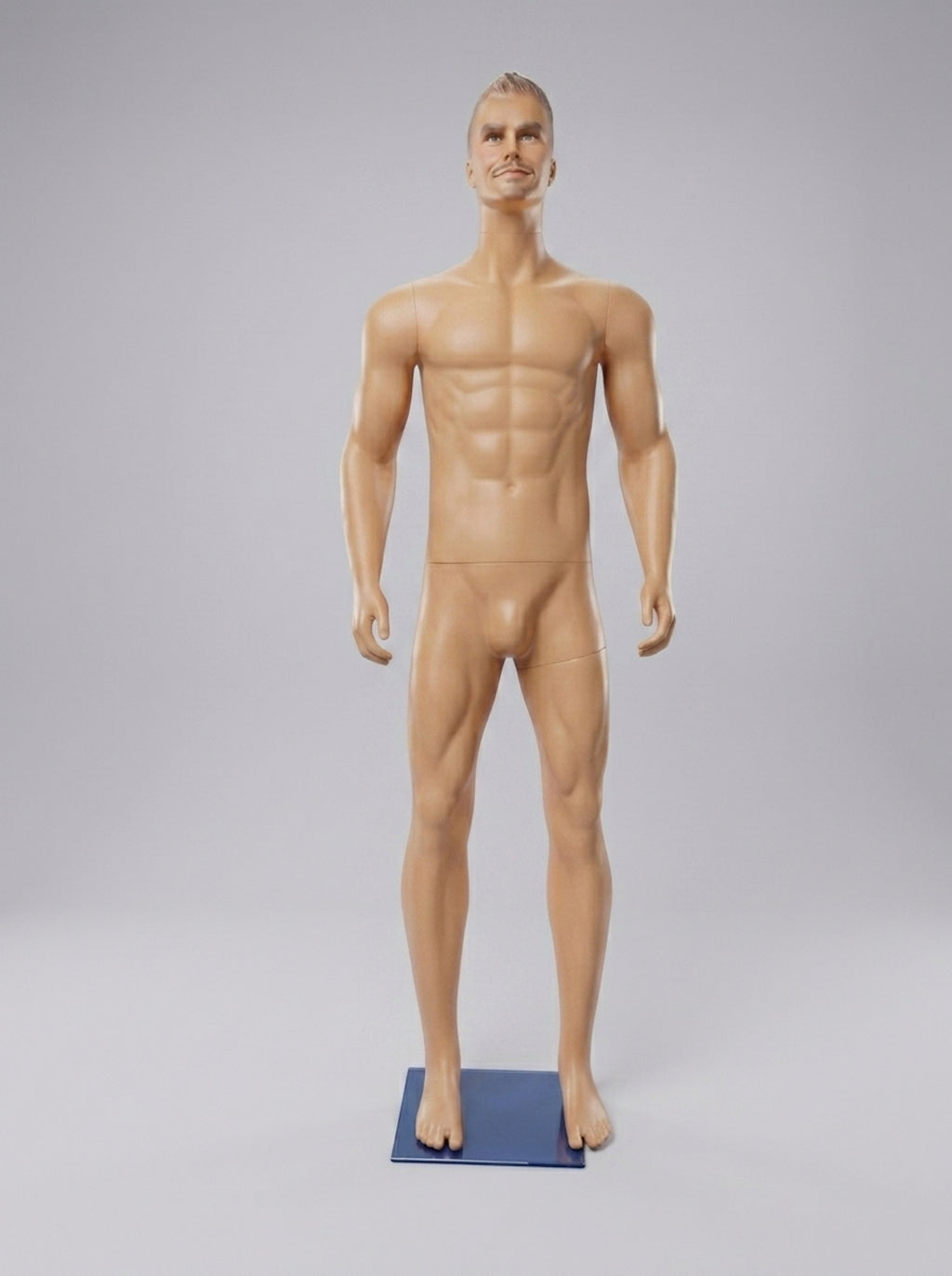 Male Realistic Standing Mannequin (Size: Athletic / Medium)