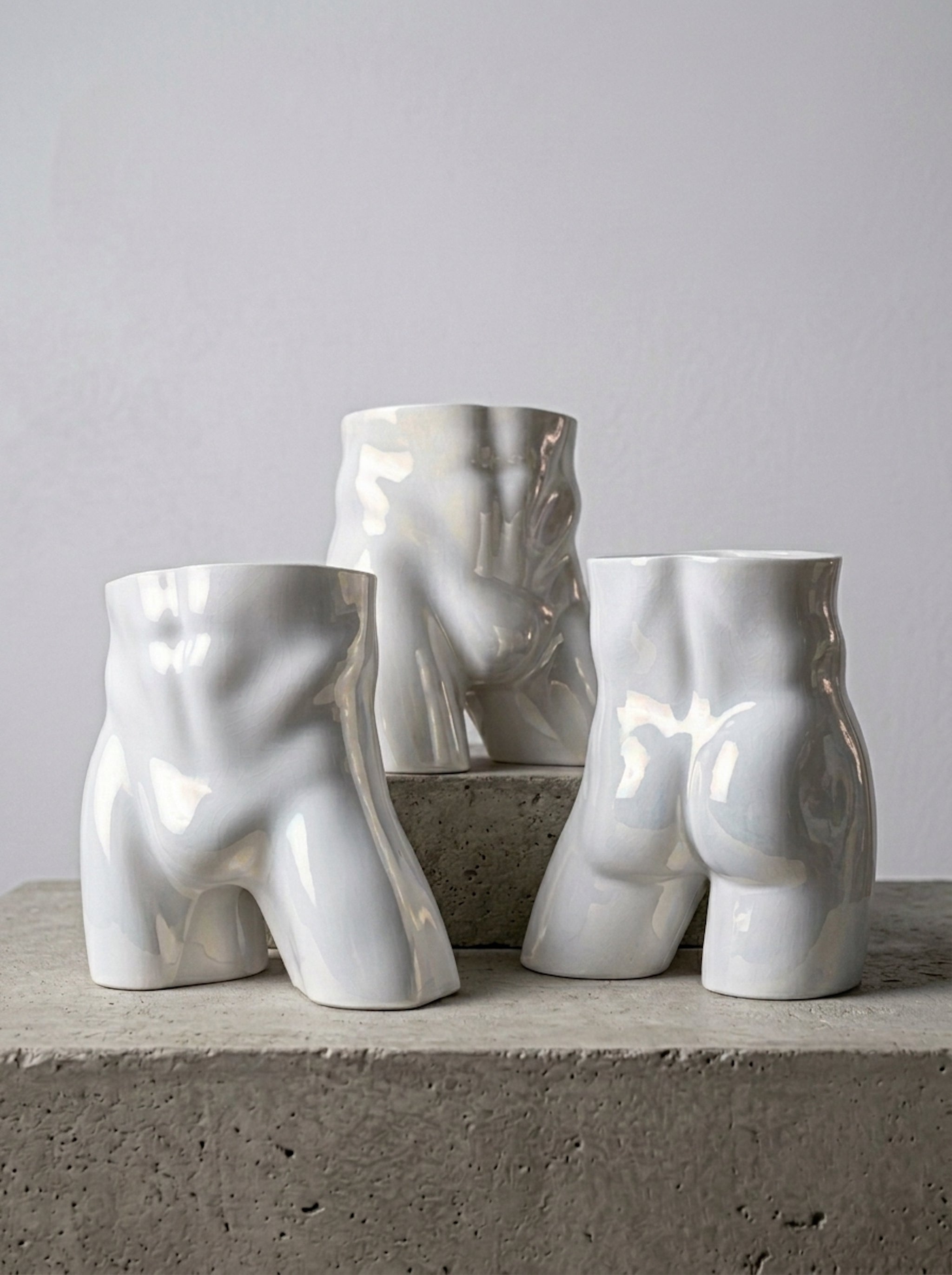 Male Ceramic Underwear and Briefs Display Torso (Hips / Pelvis Model)