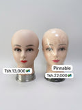 Female Realistic Tabletop Wig and Makeup Practice Mannequin Heads