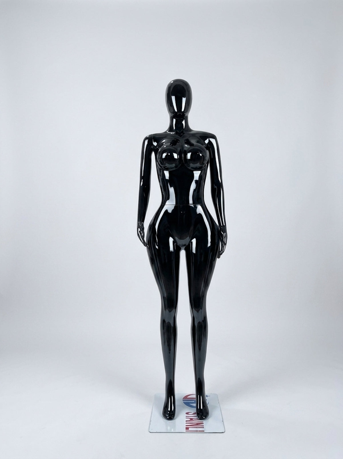 BBL glossy black female mannequin — full body, sold per piece