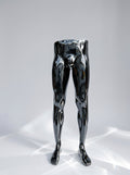 Male Lower-Body High-Gloss Obsidian Black Pants and Underwear Display Mannequin