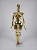Connec Haute-Couture Gold Chrome Female Mannequin (Hourglass — Shiny Gold Finish)