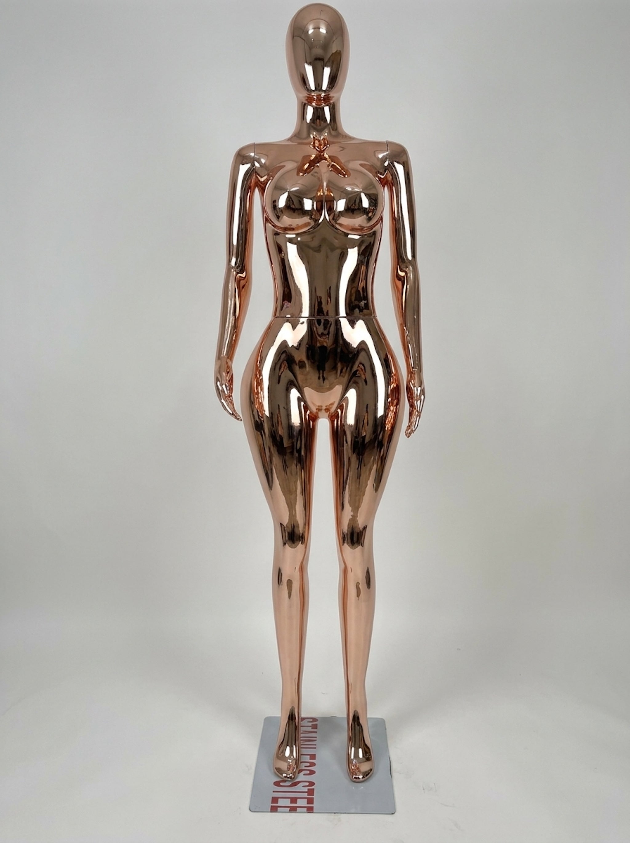 Female Rose Gold Chrome Mannequin (Hourglass Figure)