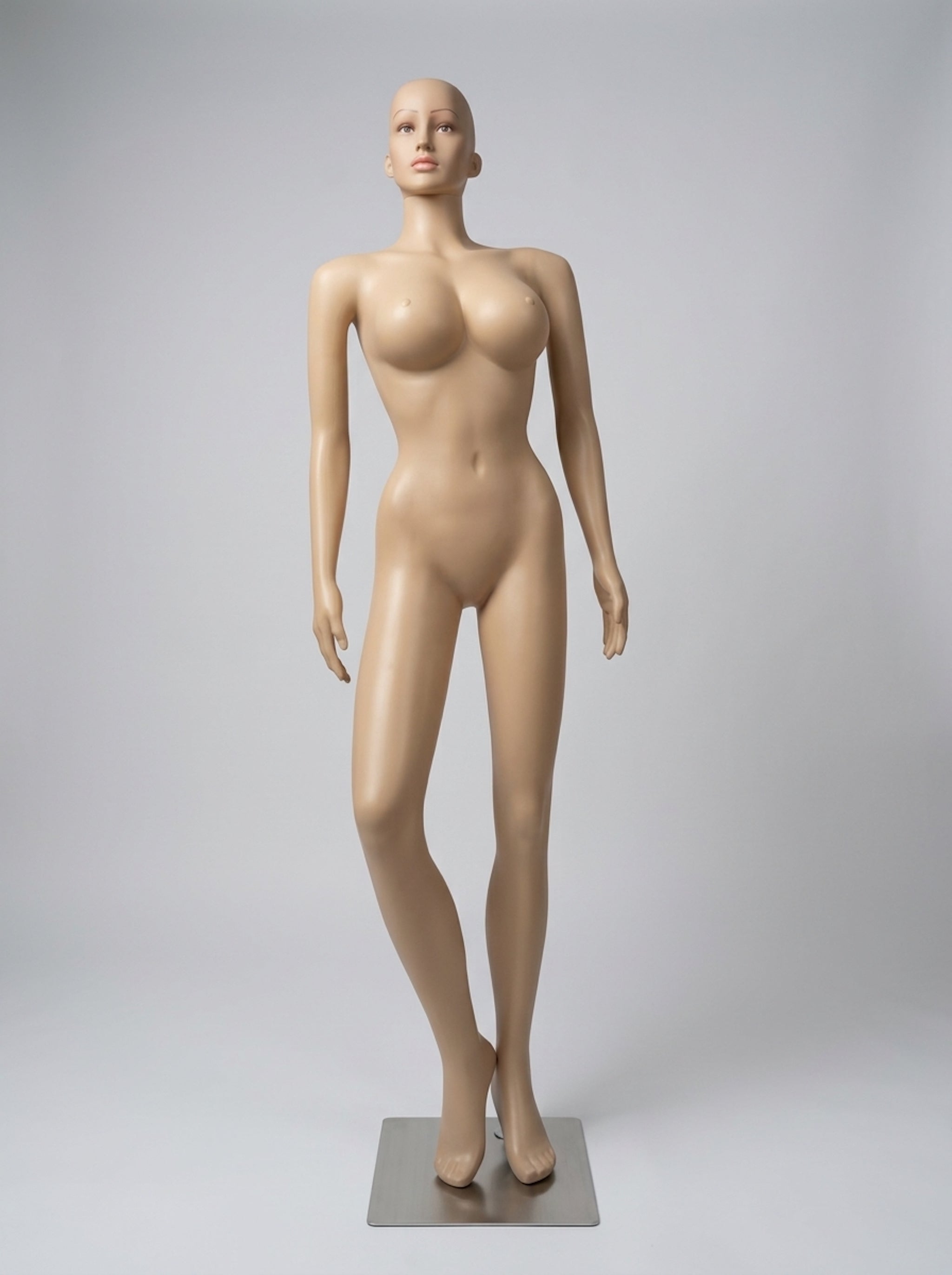 Female Realistic Full-Body Bald Mannequin (Size: Standard / Medium)