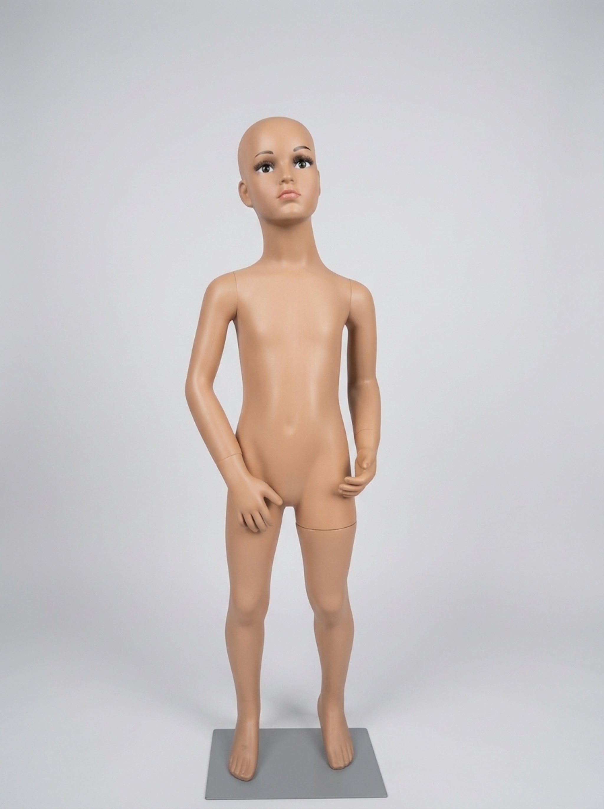 Kids Realistic Full-Body Bald Mannequin (Size: Ages 3-5 Years)