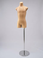 Kids Torso Mannequin with Chrome Stand (Skin Tone)