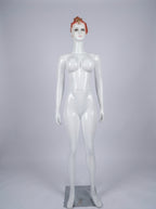Female Glossy White Full-Body Fashion Mannequins