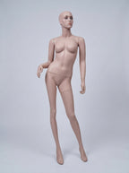 Connec Realistic Skin-Tone Female Mannequin (Walking Posture - Bald Head - Style B)