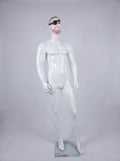 Premium High-Gloss Male Mannequin with Eyepatch & Beard Detail