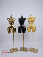 Luxury Female Torso Mannequin with Adjustable Gold Stand – Hourglass Edition
