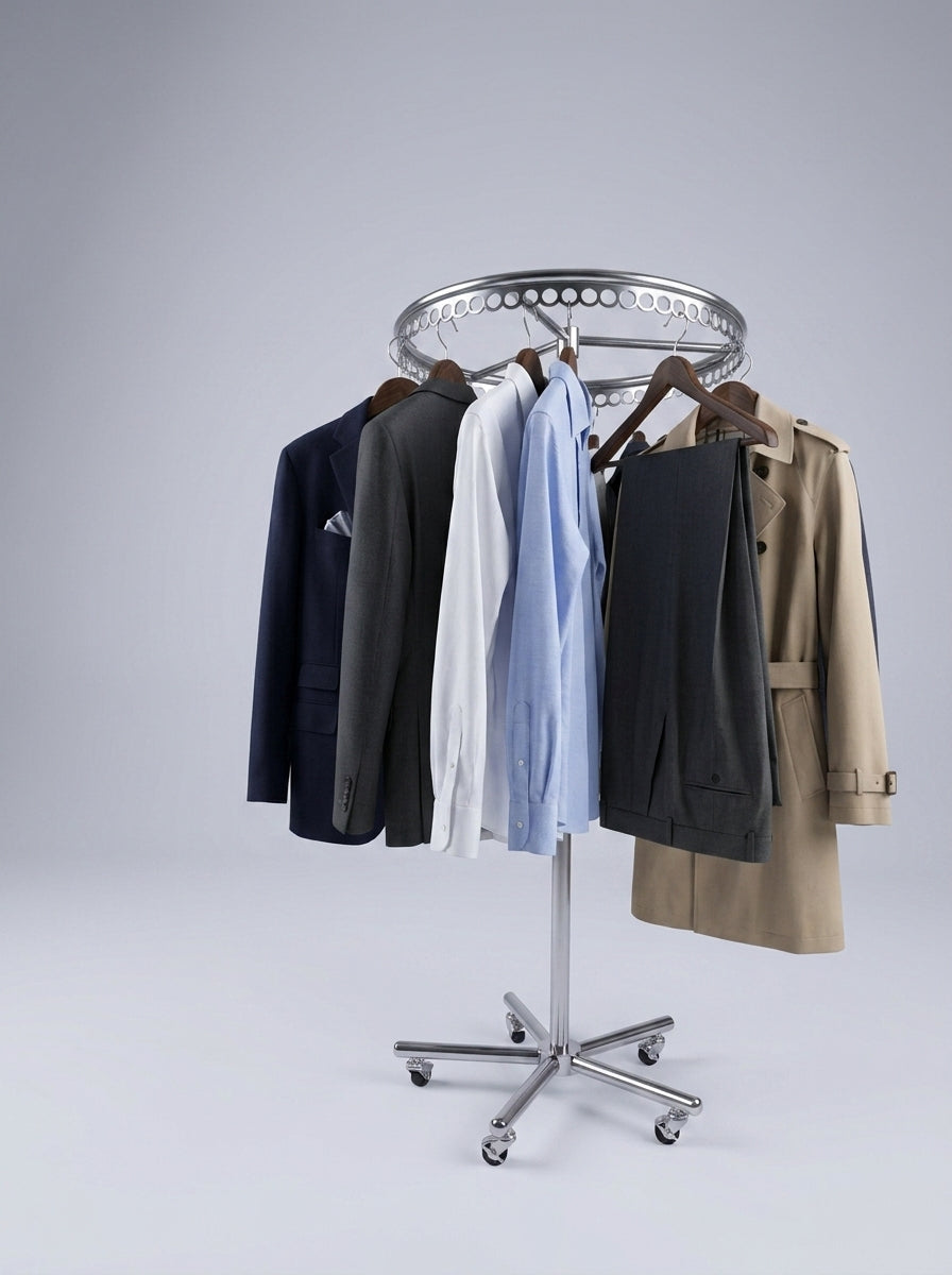 Round Clothing Rack – Single Tier Chrome