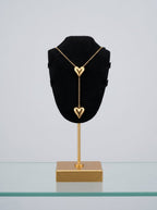Black Velvet Jewelry Necklace Pendant Display Stand