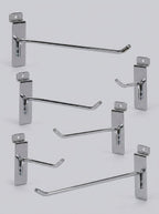 Premium Chrome Slatwall Display Hooks