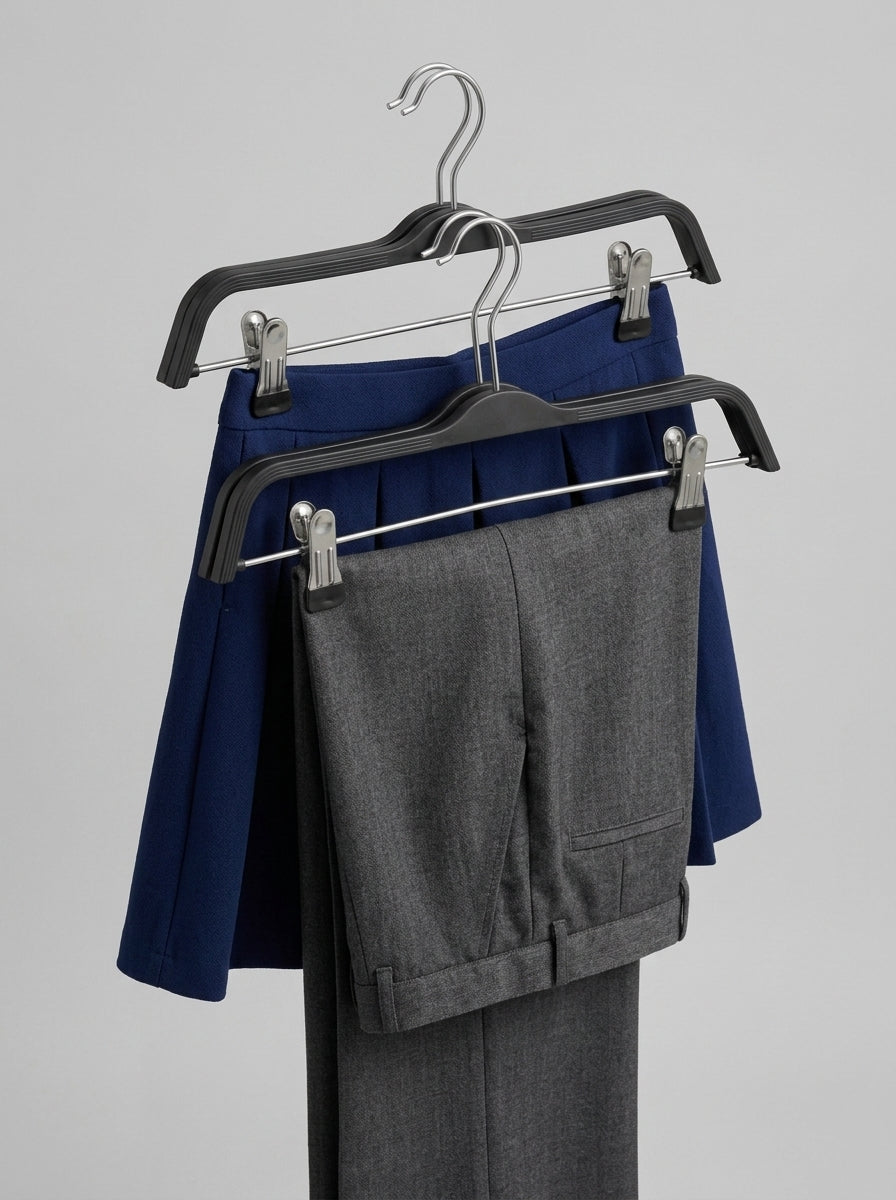 Adjustable Pant & Skirt Hangers – Set of 12