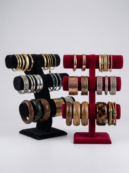 3-Tier Velvet Bracelet & Bangle Display Stand