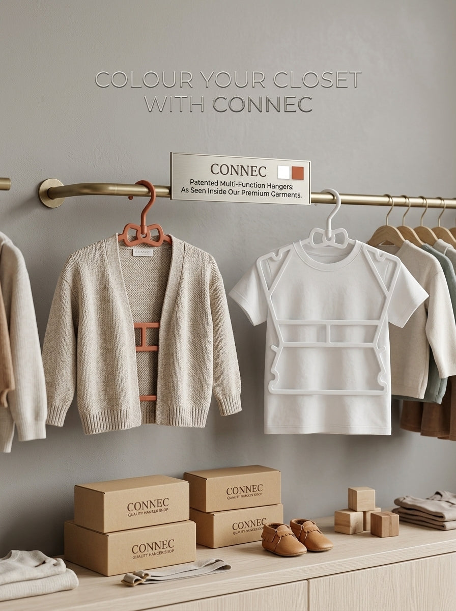 CONNEC Patented Multi-Function Hangers – Set of 10