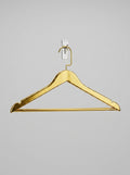 Gold Plastic Garment Hangers — Full Box of 150