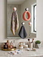 Huali Flower Suction Cup Hooks (4-Pack / 2 Pairs)