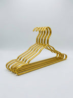Premium Gold-Coated Wire Hangers (10pcs)