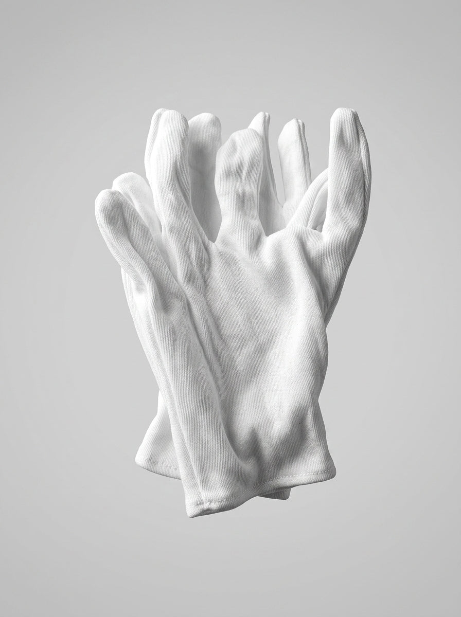 Premium White Cotton Inspection Gloves