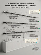 Slatwall-mounted U-shaped display bracket – photo 3