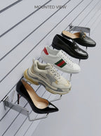 Chrome Zigzag Shoe Display Rack1