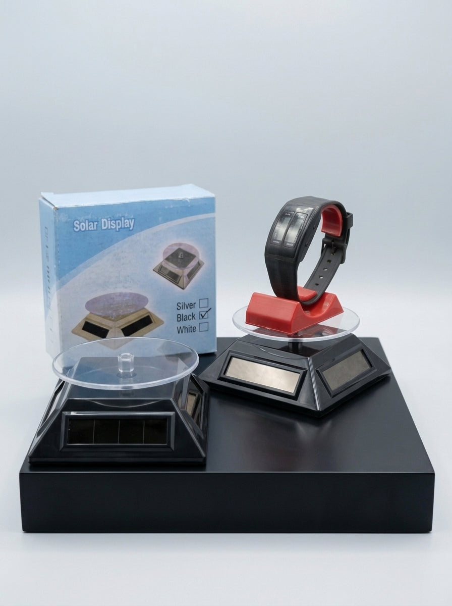 Solar Rotating Display Stand