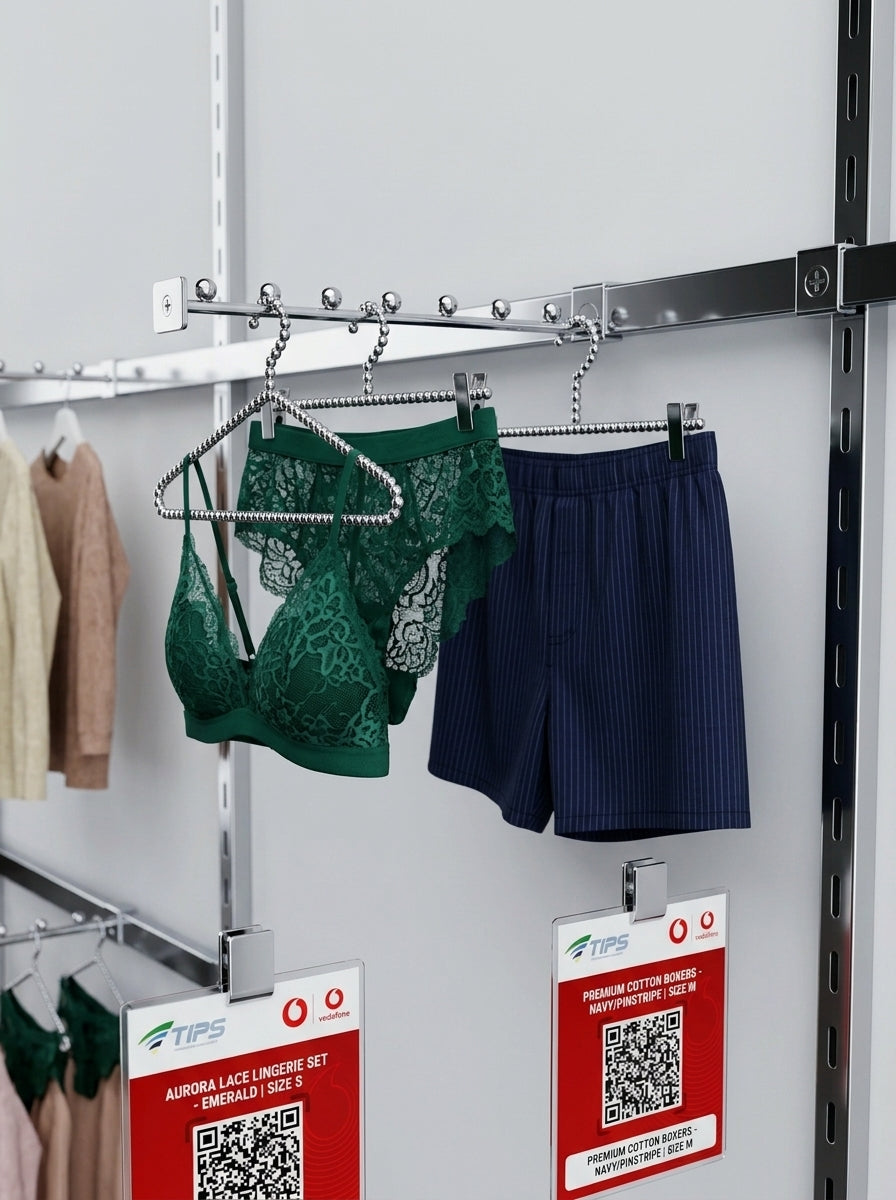 Chrome 5-Pin Waterfall Display Arm