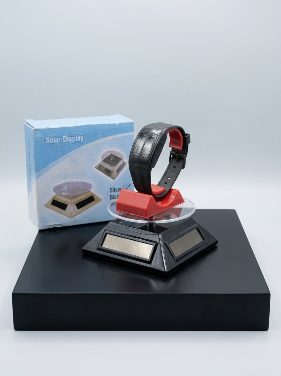 Solar Rotating Display Stand