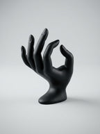 Matte Black Sculptural Hand Mannequin – Ring & Bracelet Display Stand