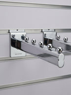 Premium chrome wall-mount racks slatwall panel mount – Tanzania