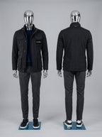 Chrome Male Display Mannequins (Front & Back Set)