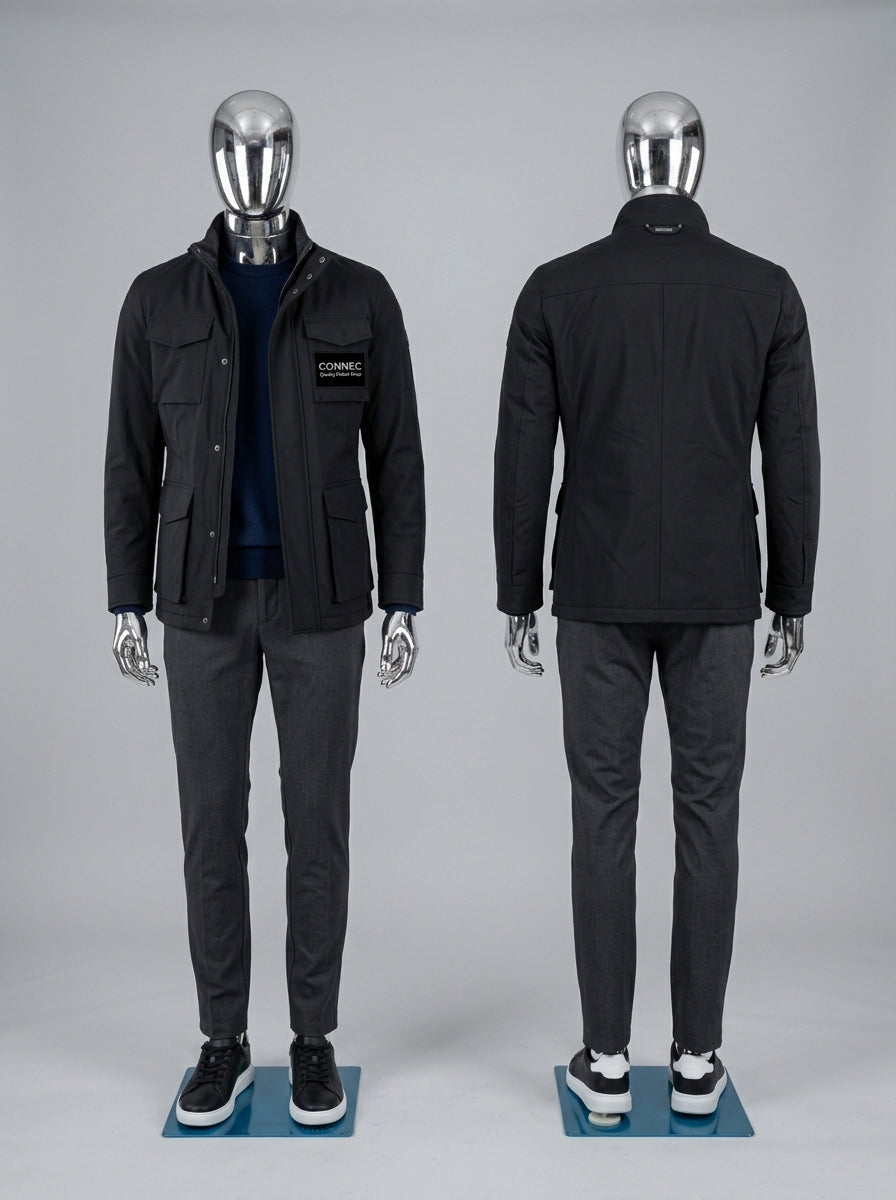 Chrome Male Display Mannequins (Front & Back Set)
