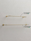 Thin Handle Wall-Mounted Clothing Rail – Gold/Brass
