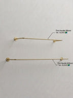 Thin Handle Wall-Mounted Clothing Rail – Gold/Brass