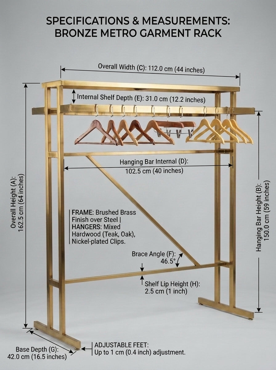 Bronze Metro Garment Rack