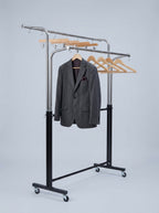 Gentleman's wardrobe rack double rail chrome – photo 2