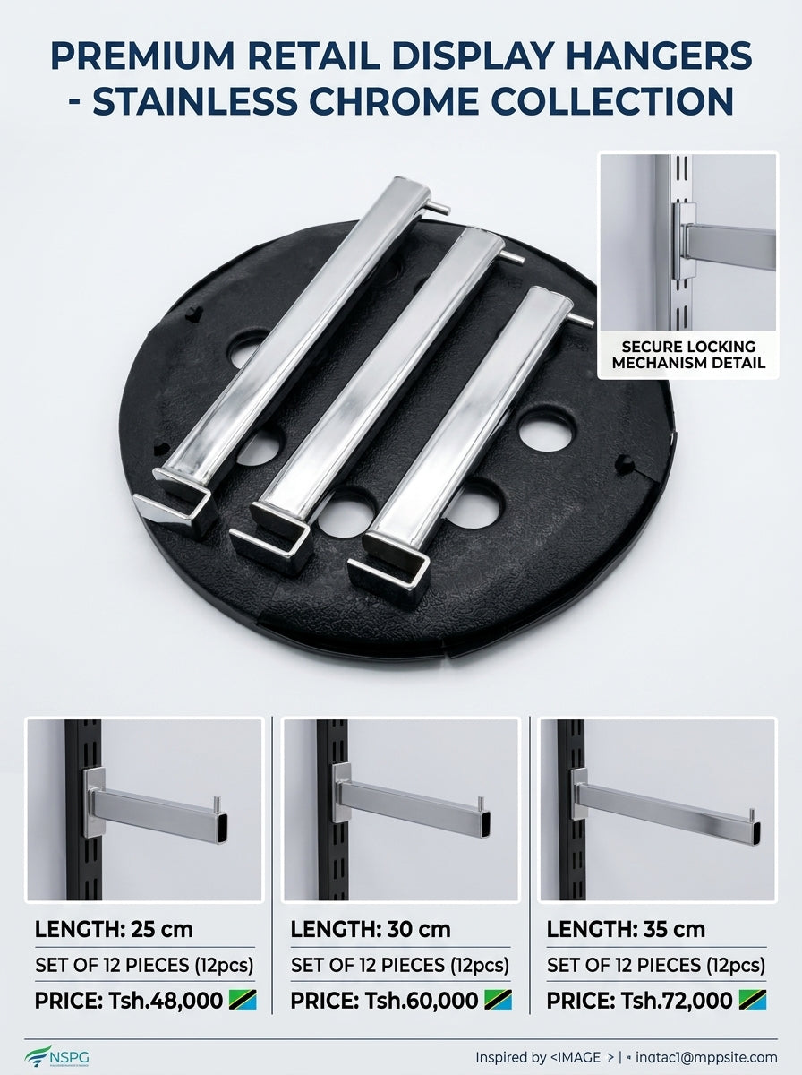 Premium Chrome Display Arms – Stainless Chrome Collection