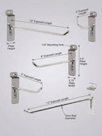 Premium Chrome Slatwall Display Hooks